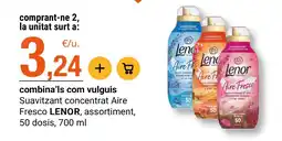 BonpreuEsclat Lenor suavizant concentrat aire fresco oferta