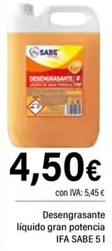 Cash Ifa ifa desengrasante liquido gran potencia oferta