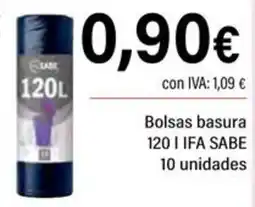 Cash Ifa Bolsas basura 120 IFA SABE oferta