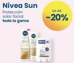 Clarel Nivea Sun Protección solar facial toda la gama oferta