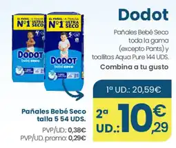 Clarel Dodot pañales bebé seco oferta