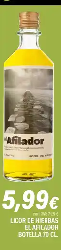 Cash Ifa el Afilador licor de hierbas oferta