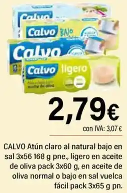 Cash Ifa Calvo atún claro al natural bajo en sal oferta