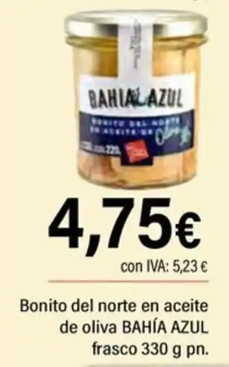 Bahía Azul bonito del norte en aceite de oliva