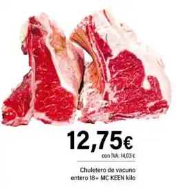 Cash Ifa MC KEEN chuletero de vacuno entero 18+ oferta