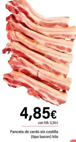 Cash Ifa Panceta de cerdo sin costilla (tipo bacon) oferta