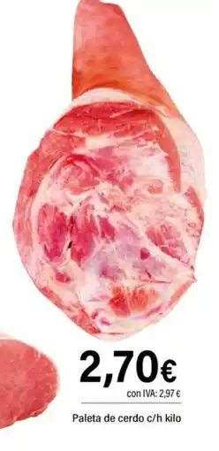 Cash Ifa Paleta de cerdo oferta