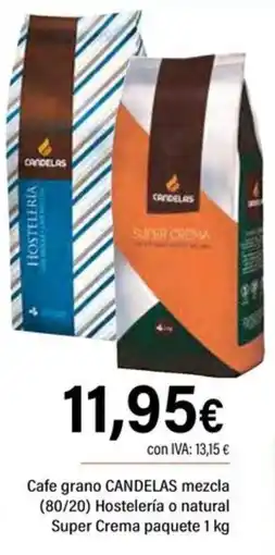 Cash Ifa Candelas cafe grano mezcla hosteleria o natural super crema oferta