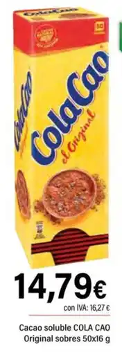 Cash Ifa ColaCao cacao soluble original oferta