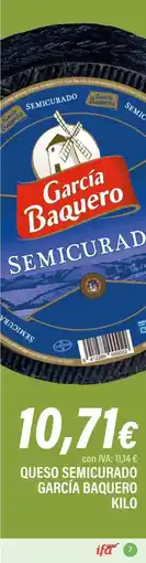 Cash Ifa García Baquero queso semicurado oferta