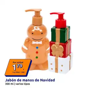 Jabón de manos de Navidad