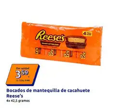 Action Reese's bocados de mantequilla de cacahuete oferta