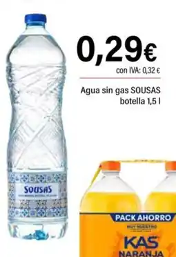 Cash Ifa Agua sin gas SOUSAS oferta