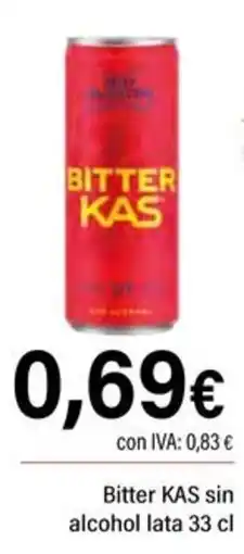 Cash Ifa Bitter KAS sin alcohol oferta