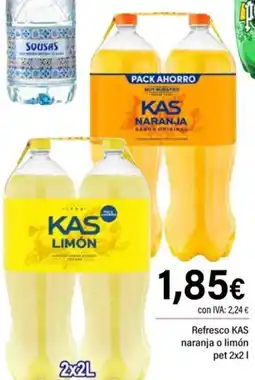 Cash Ifa KAS refresco naranja o limón oferta