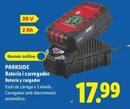 Lidl Parkside bateria i carregador oferta