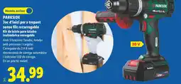 Lidl Parkside joc d'inici per a trepant sense fils recarregable oferta