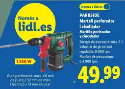 Lidl Parkside martell perforador i cisellador oferta