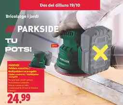 Lidl Parkside polidora excèntrica multipolidora recarregable oferta