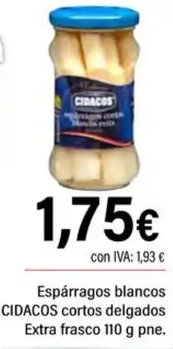 Cash Ifa Cidacos espárragos blancos cortos delgados oferta