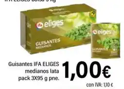Cash Ifa ifa eliges guisantes medianos oferta