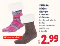Lidl Esmara mitjons d'hivern oferta