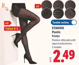 Lidl Esmara Pantis Pantys oferta