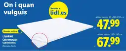 Lidl Livarno Cobrematalàs Cubrecolchón oferta