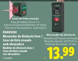 Lidl Parkside mesurador de distancia laser / laser de línia creuada amb abraçadora oferta