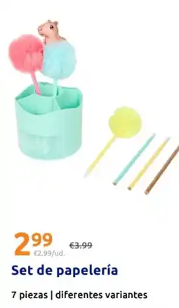 Action Set de papelería oferta