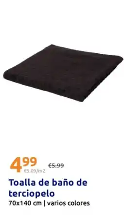Action Toalla de baño de terciopelo oferta