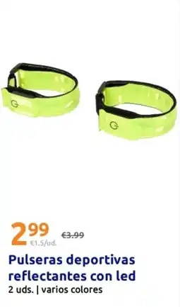 Action Pulseras deportivas reflectantes con led oferta