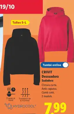 Lidl Crivit dessuadora sudadera oferta