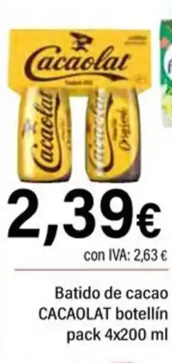Cash Ifa Cacaolat batido de cacao botellin oferta