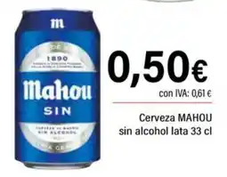 Cash Ifa Mahou sin alcohol oferta