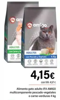 Cash Ifa ifa amigo alimento gato adulto multicomponte pescado-verduras oferta