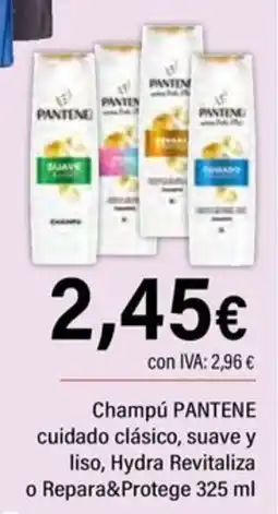 Cash Ifa Pantene champú cuidado clásico suave y liso Hydra Revitaliza o Repara&Protege oferta
