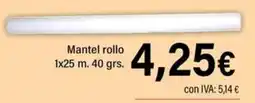 Cash Ifa Mantel rollo oferta