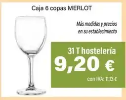 Cash Ifa Caja 6 copas merlot oferta