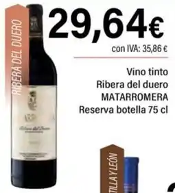 Cash Ifa Matarromera Reserva oferta