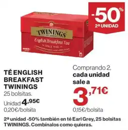 Supercor Twinings té english breakfast oferta