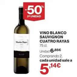 Supercor Cuatro Rayas vino blanco sauvignon oferta