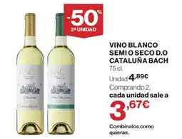 Supercor Bach vino blanco semi o seco oferta