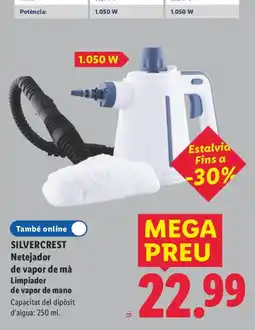 Lidl Silvercrest netejador de vapor de mà oferta