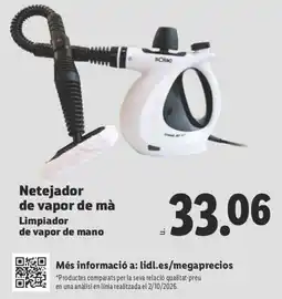Lidl Solac netejador de vapor de mà oferta