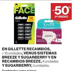 Supercor Gillette Venus Breeze y Sugarberry oferta