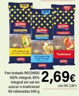 Cash Ifa Pan tostado RECONDO oferta