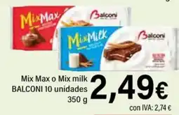 Cash Ifa Balconi Mix Max o Mix milk oferta