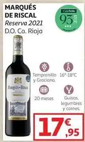 Alcampo Tempranillo - marqués de riscal oferta