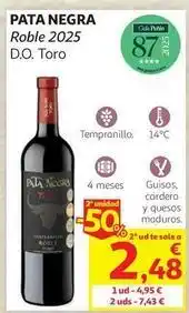 Alcampo Pata negra - d.o. toro oferta